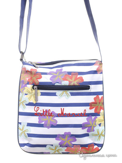 Сумка Little Marcel, цвет синий, белый