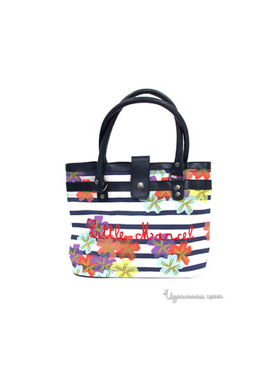 Сумка Little Marcel, цвет синий, белый