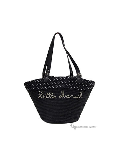 Сумка Little Marcel, цвет черный, белый