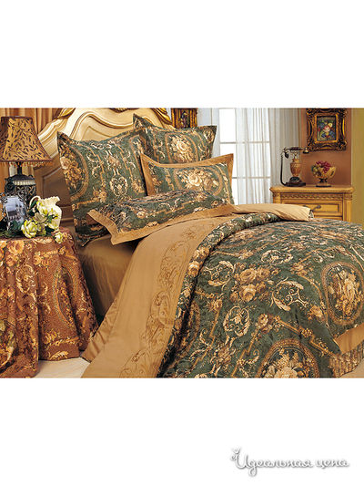 Комплект постельного белья Евро Valtery, цвет коричневый