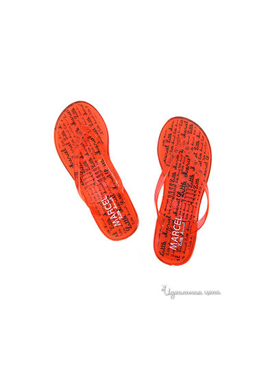 Вьетнамки Little Marcel, цвет оранжевый