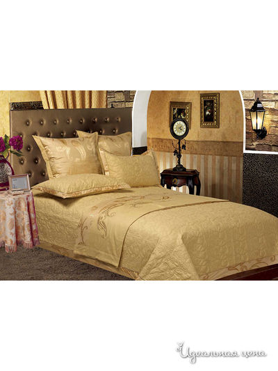 Комплект постельного белья Евро Valtery, цвет бежевый