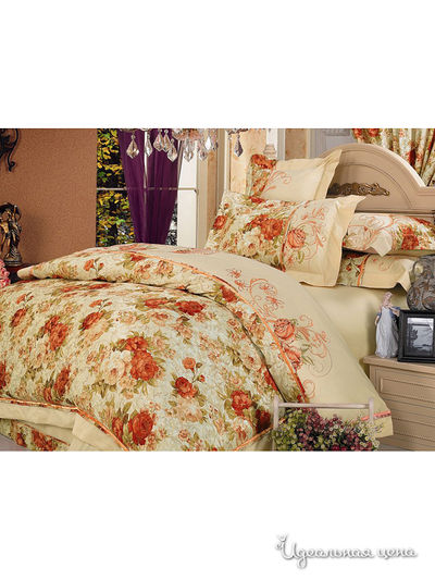 Комплект постельного белья Евро Valtery, цвет мультиколор