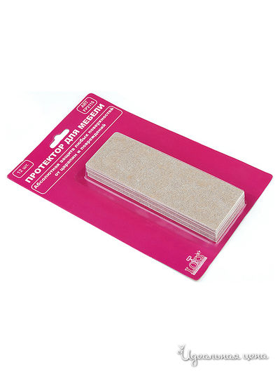 Набор самоклеящихся войлочных протекторов (12 шт) Loks, цвет бежевый