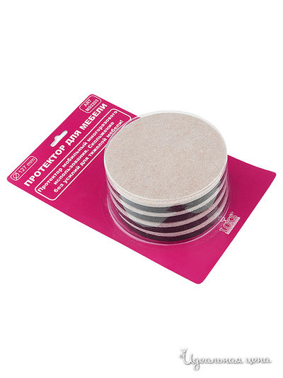 Набор войлочных протекторов для передвижения мебели (4 шт) Loks, цвет бежевый