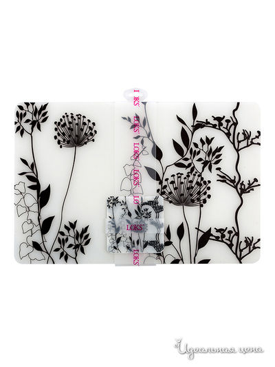 Набор салфеток для сервировки стола Loks, цвет белый, черный