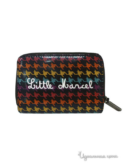 Бумажник Little Marcel, цвет черный, разноцветный