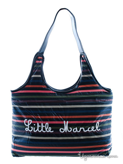 Сумка Little Marcel, цвет черный, разноцветный, полоска