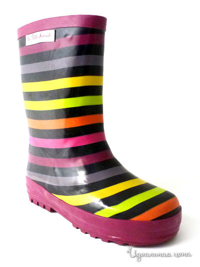 Сапоги резиновые Little Marcel, цвет в полоску 204