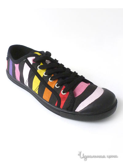 Кеды Little Marcel, цвет черный, желтый, оранжевый, красный
