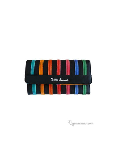 Кошелек Little Marcel, цвет черный, разноцветный, полоска