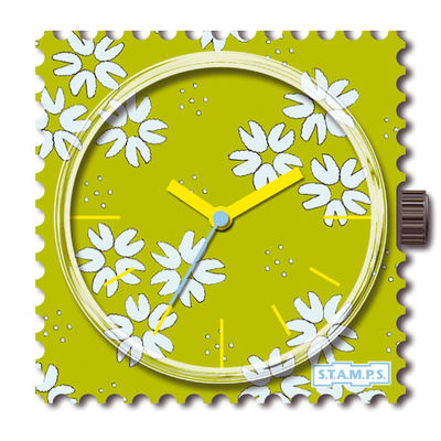 Часы настенные Stamps, цвет серо-зеленый