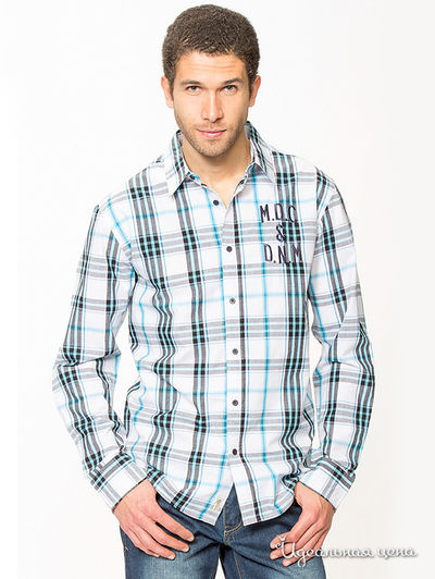 Рубашка CBK, цвет в клетку белый/синий