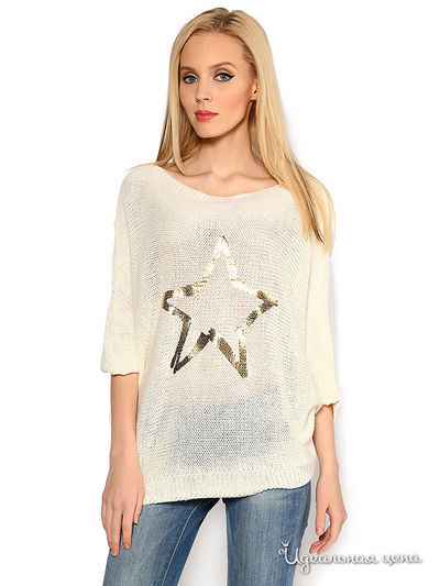 Пуловер Kalais, цвет экрю/золотистый люрекс