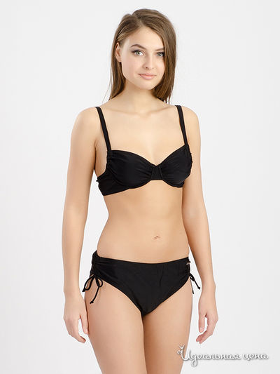 Купальник раздельный, чашка D Kalais, цвет черный