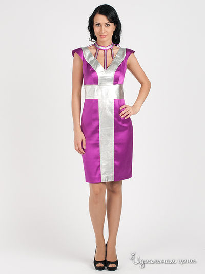 Платье Maria Rybalchenko, цвет сиреневый, серебряный