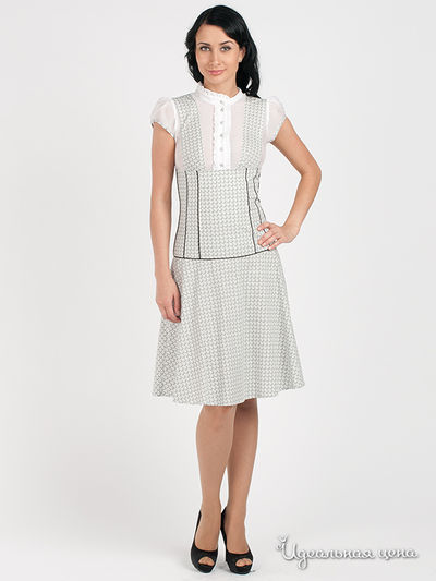 Платье Maria Rybalchenko, цвет белый, серый