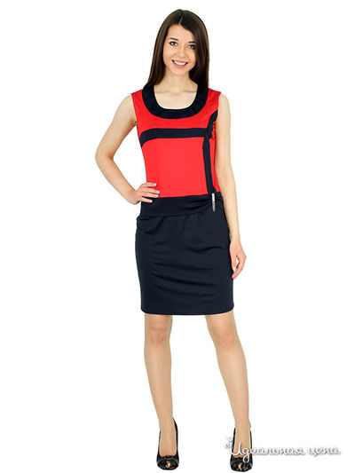 Платье Lindi Line, цвет темно-синий,вишневый