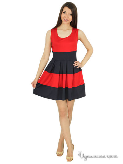 Платье Lindi Line, цвет темно-синий,вишневый