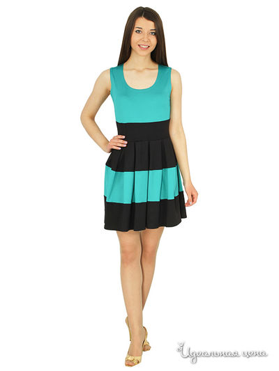 Платье Lindi Line, цвет Бирюзовый,черный