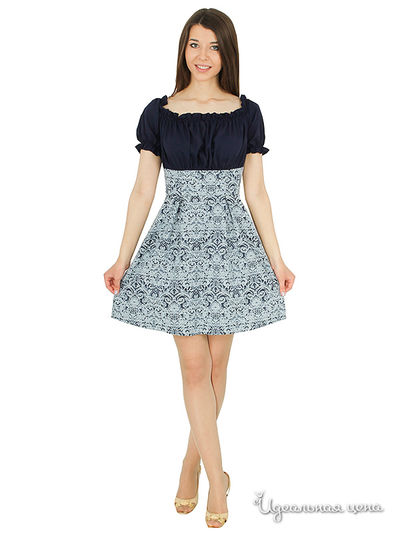 Платье Lindi Line, цвет Тёмно-синий с голубым