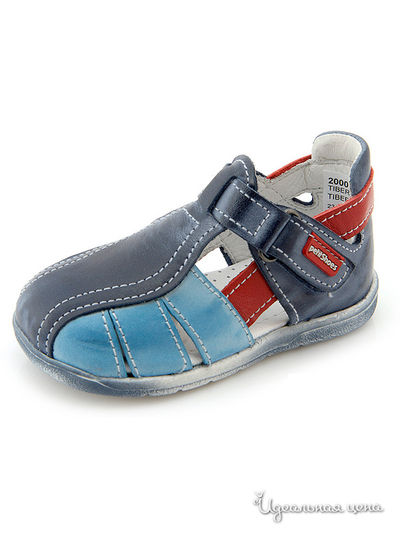 Босоножки Petitshoes для мальчика, цвет синий, голубой, красный