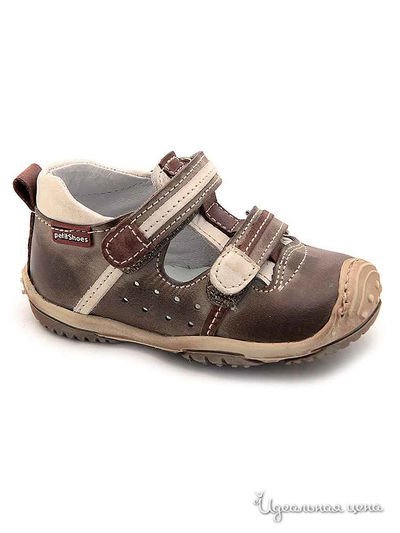 Туфли PetitShoes, цвет коричневый, бежевый