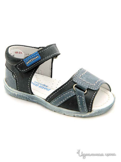 Босоножки PetitShoes, цвет синий, чёрный