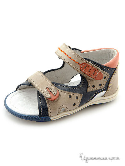 Босоножки PetitShoes, цвет черный, бежевый