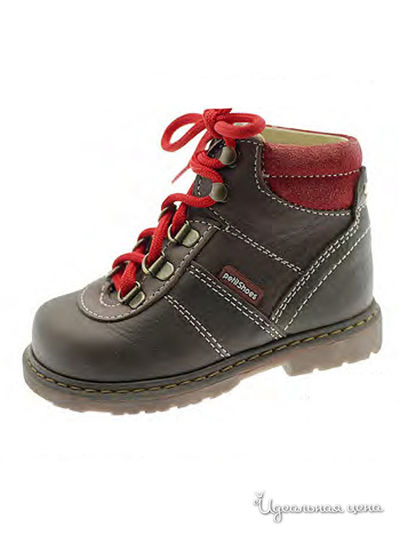 Ботинки PetitShoes, цвет коричневый, красный