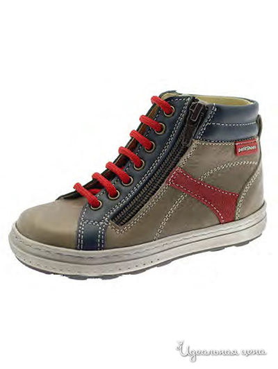 Ботинки PetitShoes, цвет коричневый, красный