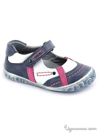 Туфли PetitShoes, цвет темно-синий, белый
