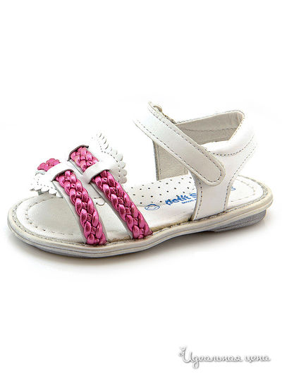 Босоножки Petitshoes для девочки, цвет белый, розовый