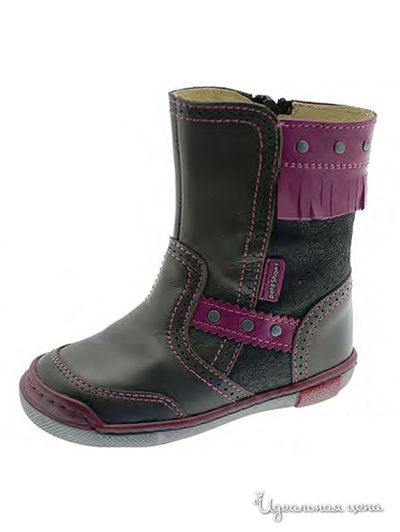 Сапоги PetitShoes, цвет чёрный, розовый