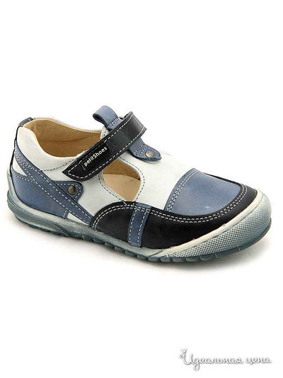 Полуботинки PetitShoes, цвет синий, чёрный, белый