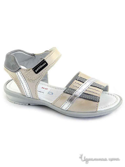 Босоножки PetitShoes, цвет бежевый, серый