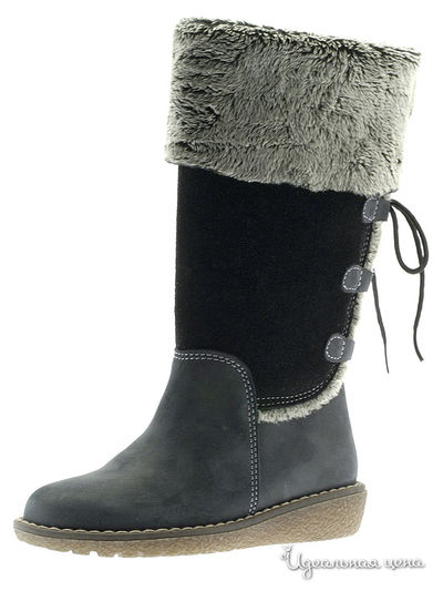 Сапоги PetitShoes, цвет серый, чёрный