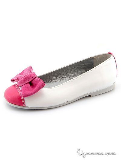 Туфли PetitShoes, цвет белый, розовый