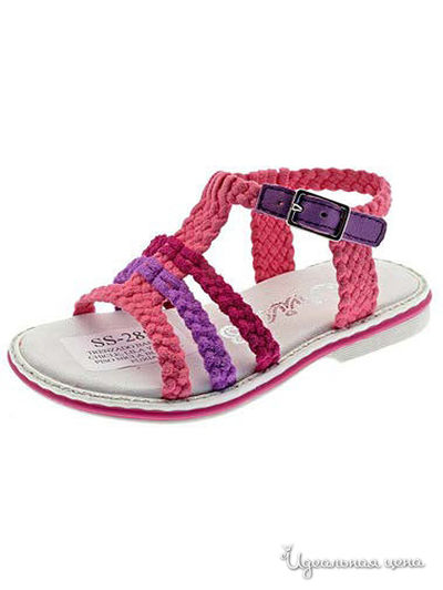 Босоножки Petitshoes для девочки, цвет розовый, сиреневый