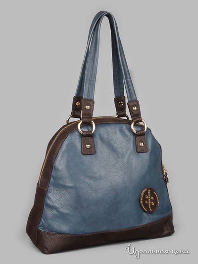 Сумка Maria Tomassini, цвет синий/коричневый нубук