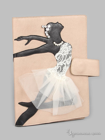 Обложка для ежедневника Maria Tomassini, цвет песочный, черный