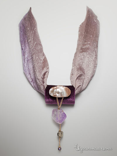 Колье Coffre, цвет сиреневый