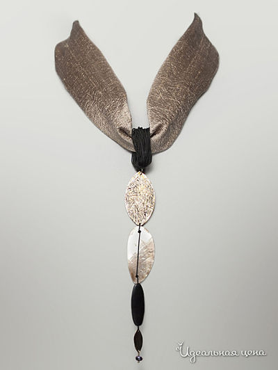 Колье Coffre, цвет золотисто-бежевый