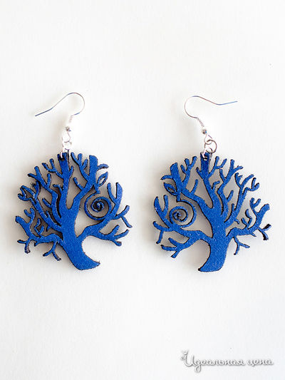 Серьги M.A.K.K.O., цвет синий