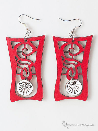 Серьги M.A.K.K.O., цвет красный, белый