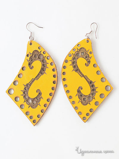 Серьги M.A.K.K.O., цвет желтые