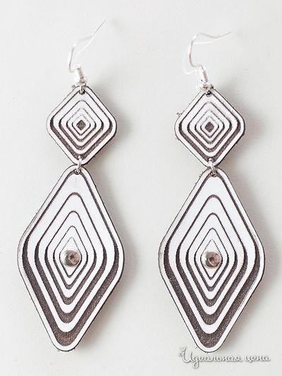 Серьги M.A.K.K.O., цвет белый