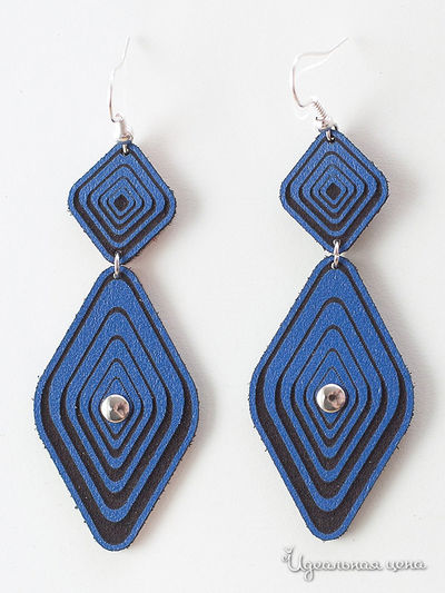 Серьги M.A.K.K.O., цвет синий