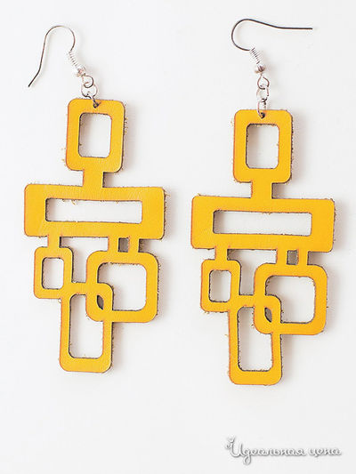 Серьги M.A.K.K.O., цвет желтый