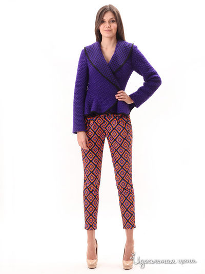 Брюки M.A.K.K.O., цвет оранжевый, фиолетовый